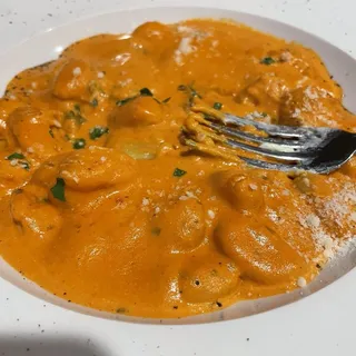 Homemade Gnocchi Vodka Pink Sauce
