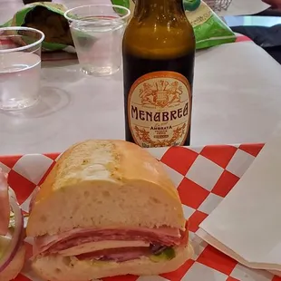 Italian Job with Italian beer.