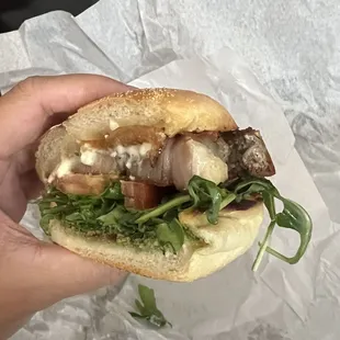 Porchetta sammy close up