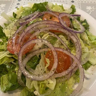 Side salad with house dressing (homemade)