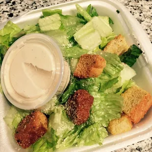 Side salad that came with pasta dish