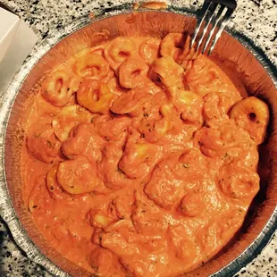 Cheese tortellini. Tasty.