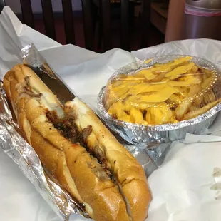 Cheesesteak and cheesefries