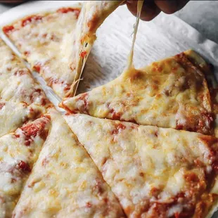 Hand-tossed, New York style cheese pizza