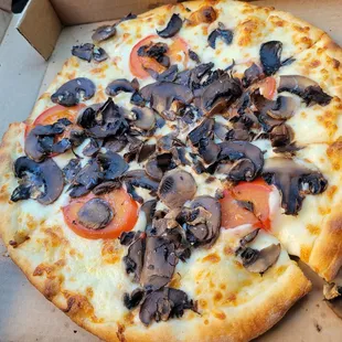 Pizza with mushroom