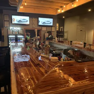 The bar is beautiful and specialty drinks are amazing!