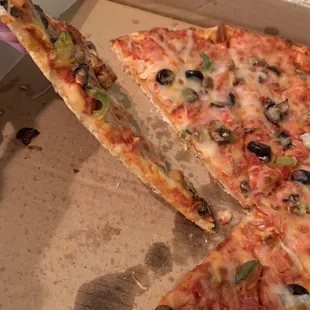 We ordered the pizza with the largest of toppings....and this is ???  Came because of the great reviews- big mistake.