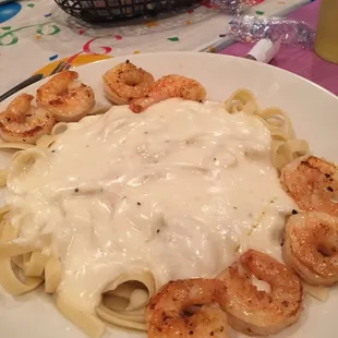 Shrimp Fettuccine (the shrimp was very good!)