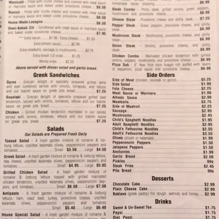 Take home menu page 2