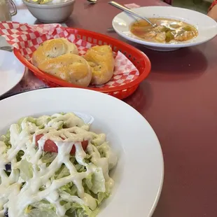 Entree - soup and salad