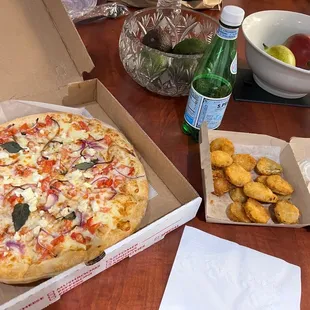Pizza &amp; fried pickles
