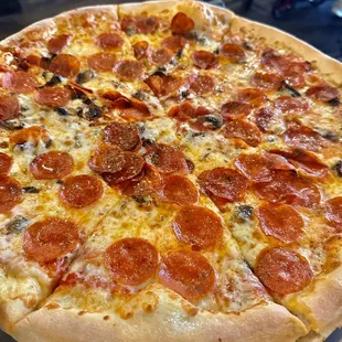 Pepperoni &amp; Mushroom Pizza