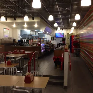 the interior of a restaurant