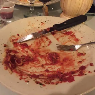 The veal parmesan was incredible. I know the pics are usually of a full plate, however, I could not help myself.