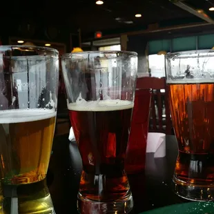 Gray&apos;s Honey Ale, Gray&apos;s Busted Knuckle and both of them mixed together