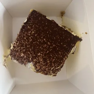 Tiramisu, free with $40 uber eats