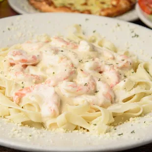 Shrimp Fettuccini Pasta Dinner