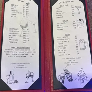 Drink/Happy Hour Menu