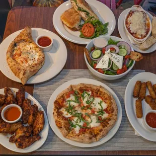 a variety of food items