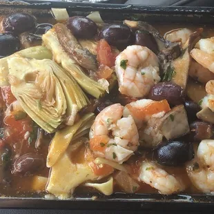Fettuccine Zingara (added shrimp)