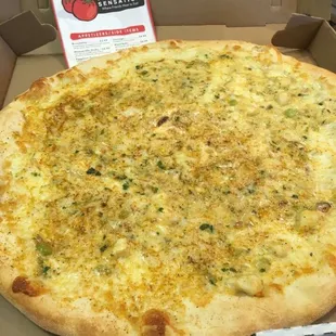 Cream of crab pizza!!!! Delicious !!!