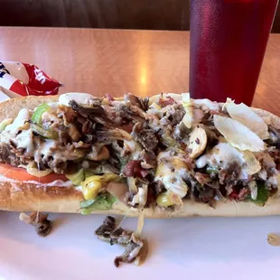 Sensation cheese steak sub