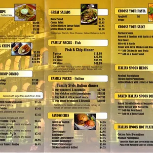 Menu as of Feb 2015