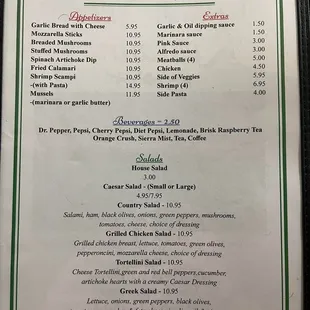 Appetizers and Salads