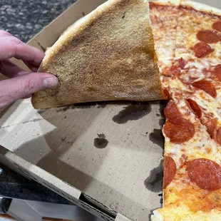 Perfectly cooked crust