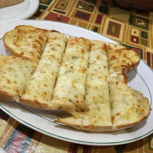 Garlic bread with cheese  @ Italian Village