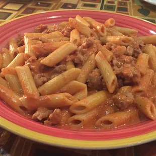 Penne and Sausage in Vodka Sauce