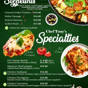 Sizzlelinis and Specialties