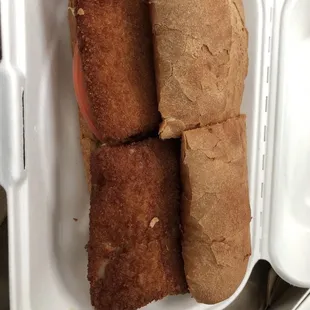 Fish sub, 2 huge fillets