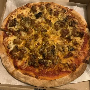 Sausage &amp; Mushroom personal pizza
