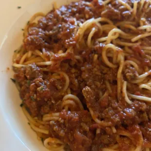 Spaghetti with meat sauce