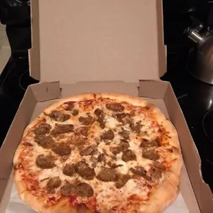 a pizza in a box
