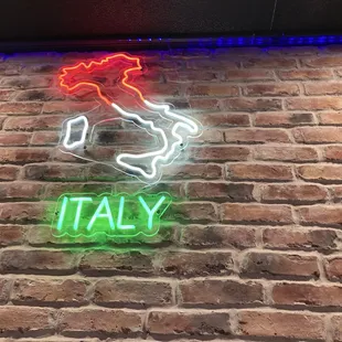 Italy, sign dining area
