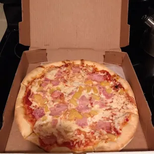 a pizza in a box
