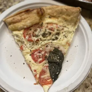 Slice of Margherita Pizza