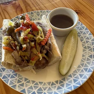 Chicago style Italian beef dip