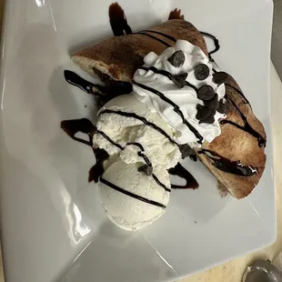 Chocolate Chip Stromboli