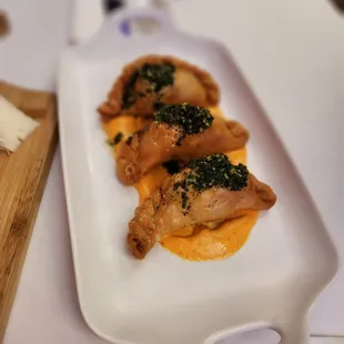 a plate of food on a table