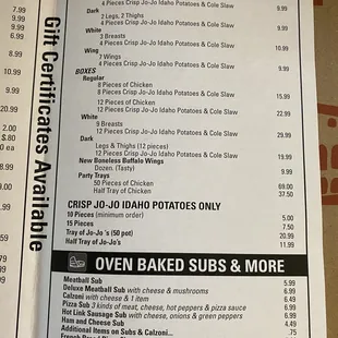 Menu (page 2) as of 16 May 2021