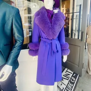 Lovely fox &amp; cashmere coat. OuiOui.