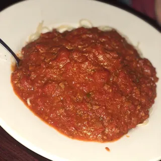 Spaghetti with Meat Sauce Lunch Special