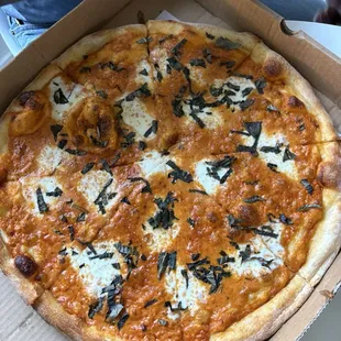 Margherita on the rocks pizza