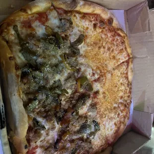 3 for 3. This time 1/2 sausage &amp; green peppers