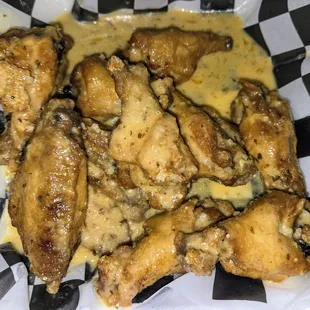 Garlic Parmesan chicken wings