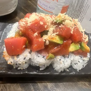 Kimchi marinated Bluefin Tuna