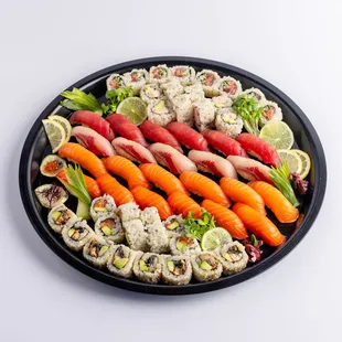 Sushi Platters - 5 different sushi platters to choose from, including a full platter of vegetarian items.